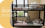 Twin Over Twin Metal Bunk Bed for Kids Boys Girls,Metal Structure Bedframe with Ladders & W1935P294047
