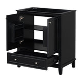 30" Bathroom Vanity without Sink, Base Only, Multi-functional Bathroom Cabinet with Doors and N725P186143B