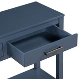 U_STYLE Contemporary 3-Drawer Console Table with 1 Shelf, Entrance Table for Entryway, Hallway, N711P234485V