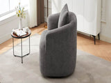 360&deg Swivel Chair, 38.2" Accent Chair Sofa, Upholstered Swivel Barrel Sofa Chair with a Throw N719P288552E