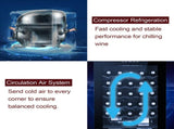 JC-85 115V 85W 3.0cu.ft/85l Electronic Wine Cabinet Cold Rolled Sheet Transparent Glass Door / 68774544