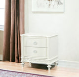 Dorothy Ivory Finish Nightstand W/2 Drawers B2726P327447