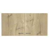 Napoles Wall Cabinet, Two Shelves, Double Door -White / Light Oak B20092042