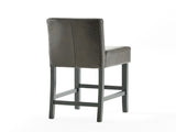 Set of 2 26" Portman Bonded Leather Counter Height Barstool, Brown WF530923BRN