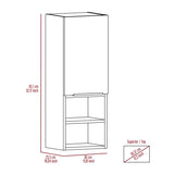 Milwaukee Medicine Cabinet, Two Shelves, Single Door Cabinet, Two Interior Shelves B128P148941