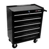 ZNTS 5 DRAWERS MULTIFUNCTIONAL TOOL CART WITH WHEELS-BLACK W1102107322