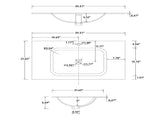 Stone Resin Solid Surface Bathroom Vanity Basin Sink T3785P355783
