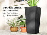 Set of 2 Plastic Flower Pots 08568326