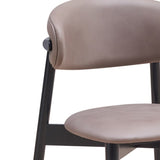 Grey and Black Padded Side Chair B062P209269