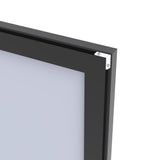 60"x40" Oversized Modern Rectangle Bathroom Mirror with Black Frame Decorative Large Wall Mirrors W708P297675