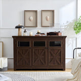 Farmhouse Sideboard Buffet with Storage with 3 Doors, Kitchen Storage, Coffee Bar W1758P210367