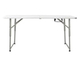 4ft Foldable Lift Patio Plastic Table White 20009698