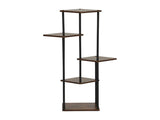 Tiered Corner Plant Stand, Tall Indoor Metal & MDF Flower Shelf, Multi-Layer Display Rack for Living 85306430
