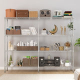 58''W Adjustable Storage Shelves 1200LBS NSF Wire Shelving Unit 4 Tier Metal Shelving for Storage 17635992