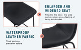 A set of 4 Classic Black PU Leather Chairs , A stylish seat suitable for modern minimalist and W3226P279061