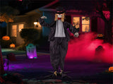 7.2ft Life-Size Animated Halloween Groom Prop - Formal Suit, Sound-Activated 47204908
