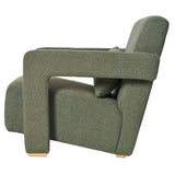 ZNTS Mirod Sleek Right-Angle Armrests, Ergonomic Lumbar Support, Square Wooden Block Legs, Inclined Seat N760P193221C