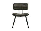 Set of 2 Leather Upholstered Dining Chairs, Espresso and Black B016P225483