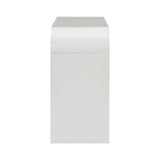 U_STYLE Minimalist Acacia Vneer Entryway Table with Two Legs,Stylish and Elegant Design,Suitable for N711P213374K