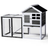 ZNTS Wooden Rabbit Hutch Outdoor Chicken Coop Indoor Bunny Cage with Run, Guinea Pig House Pet House with 92638093