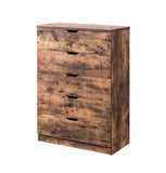 5 Drawer Bedroom Chest Dresser, Distressed Wood Cabinet B107131019