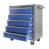 ZNTS 5 Drawers Rolling Tool Chest with Wheels, Portable Rolling Tool Box on Wheels, Tool Chest Organizer 68011952