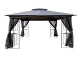 10x10 Outdoor Patio Gazebo Canopy Tent With Ventilated Double Roof And Mosquito net 98489857