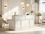 57" Reception Desk with Counter Metal Frame Design 73257865
