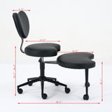 Meditation Chair Plus, Cross Legged Chair with Wheels, ADHD Chair, Criss Cross Desk Chair with W1143P314941
