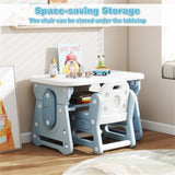 Kids Activity Table with Abundant Storage - Concave Shelf Side Pen Slots 64158096