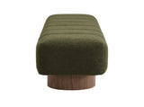 Upholstered Dining Bench for Dining Room, No-Assembly End of Bed Entryway Bench Ottoman for Bedroom N779P253550G