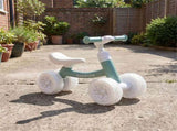 4 Wheel Kids Balance Bike with Light Up Wheels, 3 Level Adjustable Height Toddler Push Bike , No 37409164