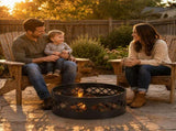 36in Fire Ring, Diamond Lattice Pattern, Round, Iron 38380445