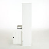75'' Tall Display Shelf with Cabinet, Retro Style cabinet for Hallways Living Room, Kitchen, Home, N845P281102W