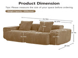 LSF&RSF Sofa Velvet- Brown W3041P386564