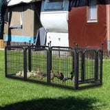 ZNTS Dog Playpen 8 Panels 24" Height Heavy Duty Dog Fence Puppy Pen for Large Medium Small Dogs Indoor 31752527