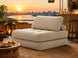 62.9"Corduroy Fabric Beanbag Couch for Living Room, Bedroom & Dorm, Cozy Fluffy Cloud Mini W3975P548698