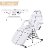 ZNTS Massage Salon Tattoo Chair with Two Trays Esthetician Bed with Hydraulic Stool,Multi-Purpose W1422132167