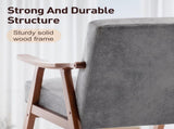 Mid-Century Modern Chair, Living Room Chair with Solid Wood Frame, Accent Chair Extra-Thick W2200P151524