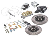 7Inch Dual Booster Front Power Disc Brake Conversion Kit Drilled & Slotted Fits for Chevy Full-Size 98366754
