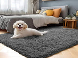Rugs for Living Room,Grey Fluffy Carpet Large Fuzzy Plush Shag Comfy Soft, Non-Slip Indoor Floor 26401731