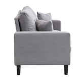 74" High Resilience three seater Sofa, Wooden Frame 3 Seat Sofa, Comfy , Modern Upholstered Sofa, W311P221220