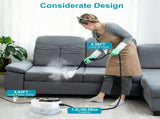 Multi-Surface Steam Cleaning Machine 6 Steam Output Settings Complete Accessory Kit Nylon Steel 72469612
