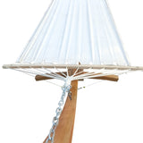 1-Person Hammock with Stand Set for Outside & Inside, Indoor Outdoor Standalone, plywoodcanvas W2297P143376