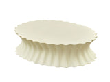 35.04 inch Oval Coffee Table Vintage Sturdy Fiberglass Table For Living Room Apartment Office No W876P408744