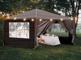 10'x10' Gazebo Waterproof Outdoor Canopy Patio Tent Party Tent for Wedding BBQ 00451964
