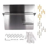 Range Backsplash Shelf 36 x30.7 Inch Range Hood Wall Shield for Range Hood Stainless Backsplash 57281407