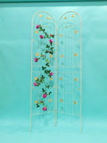 2 Pack Metal Garden Trellis 86.7" x 19.7" Rustproof Trellis for Climbing Plants Outdoor Flower W1586135960
