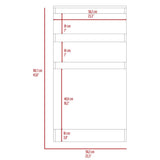Kamelot Dresser With Jewelry Box, Single Door Cabinet, Mirror, Two Drawers -White B20091920