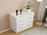 White P2 Particle Board and Density Board 724194cm Wavy Pattern Drawer Front Four-Level Five-Drawer 24090846